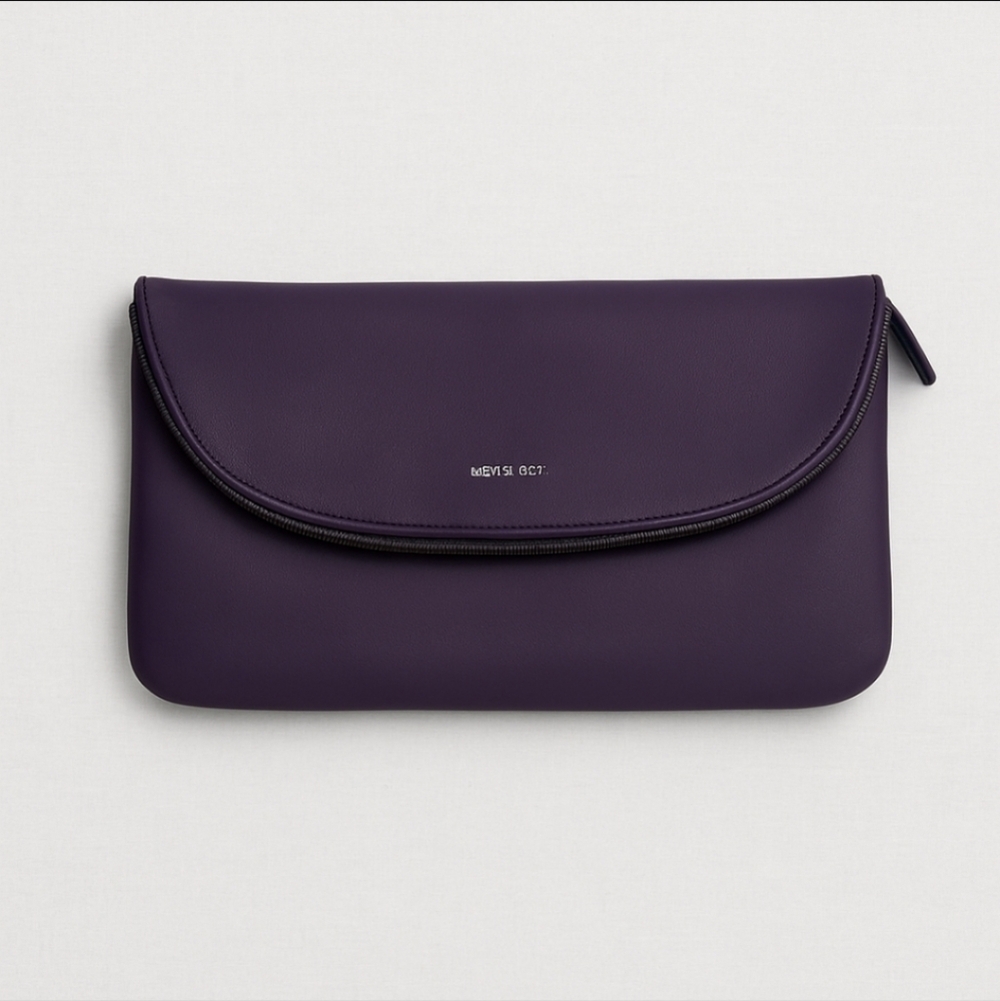 NWOT Matt & Nat Robby-LM Vegan Leather Clutch Plum Purple NEW